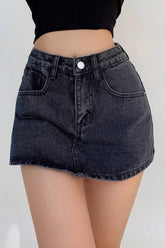 Denim Shorts Short Skirt